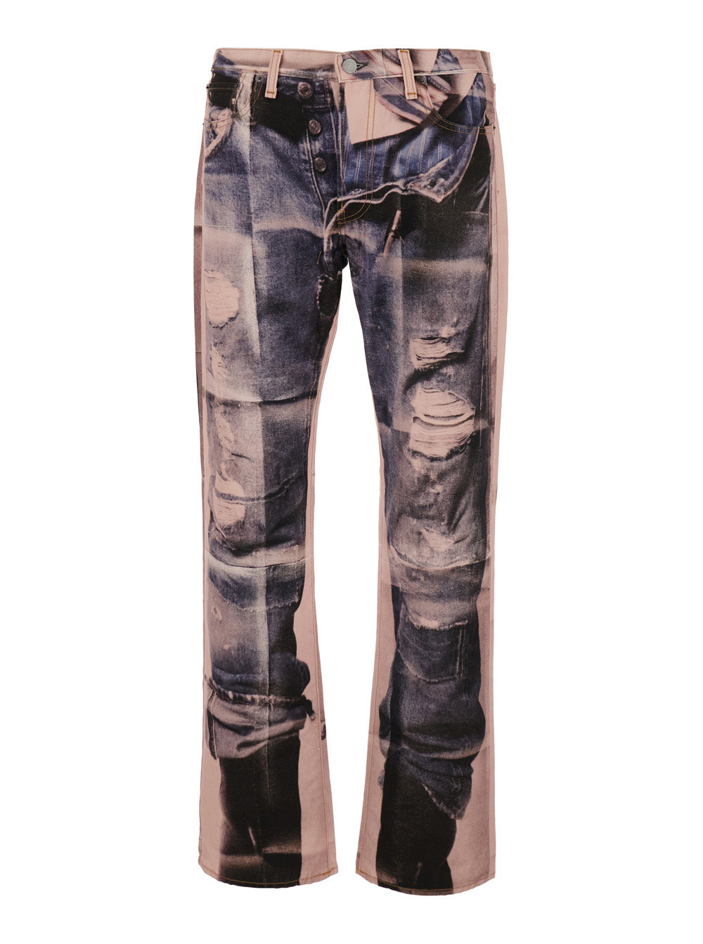 Acne Studios Men Multicolored Jeans With Distinctive Denim Details For Men ACNE STUDIOS
