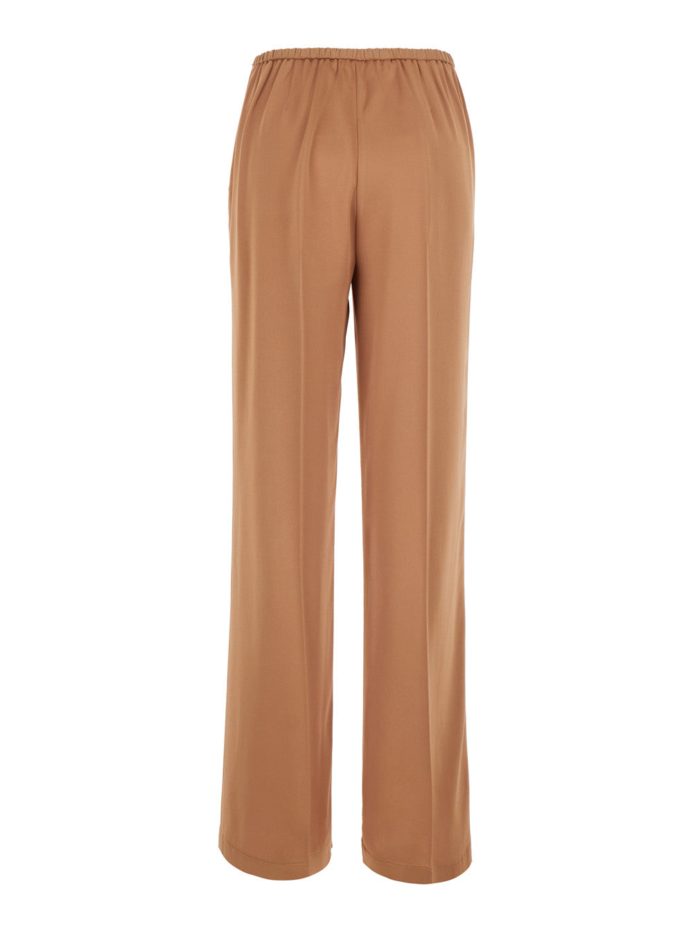Forte_Forte Women Pink Pants With Elasticated Waist And Two Side Pockets In Blend Viscose For Women FORTE FORTE