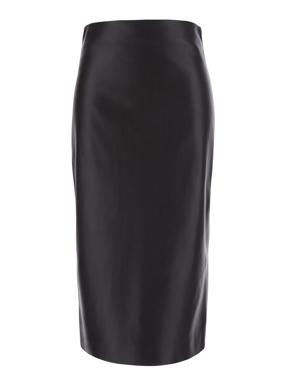 Leplain Women Brown Skirt With Zip Closure At The Back In Ecoleather For Women LEPLAIN