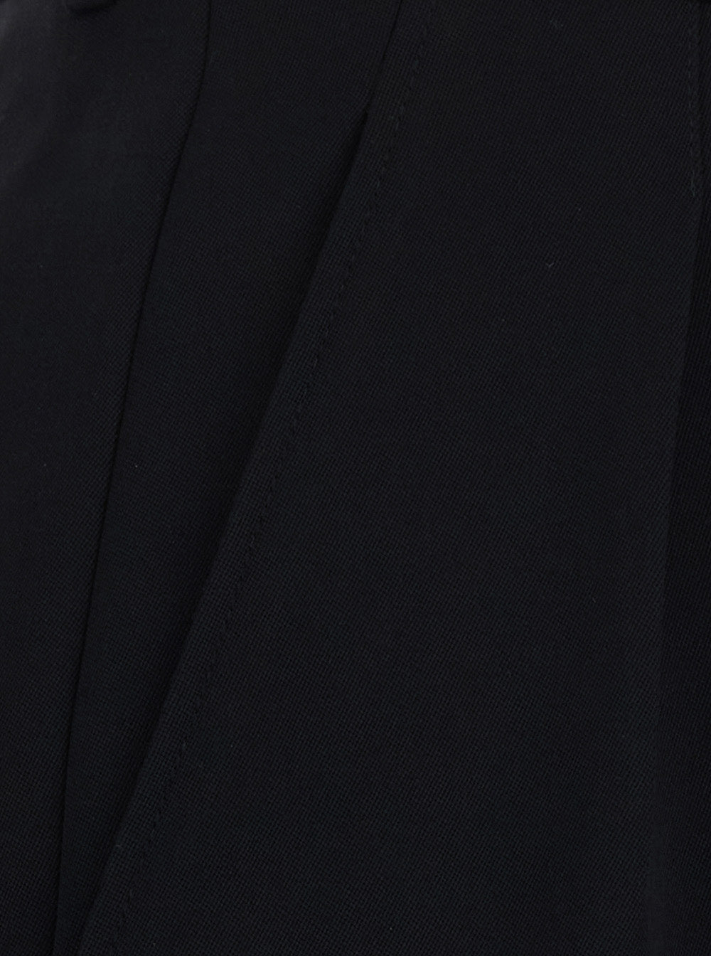Saint Laurent Women Black Bermuda With Belt Loops And Two Welt Pockets On The Back In Wool For Women SAINT LAURENT