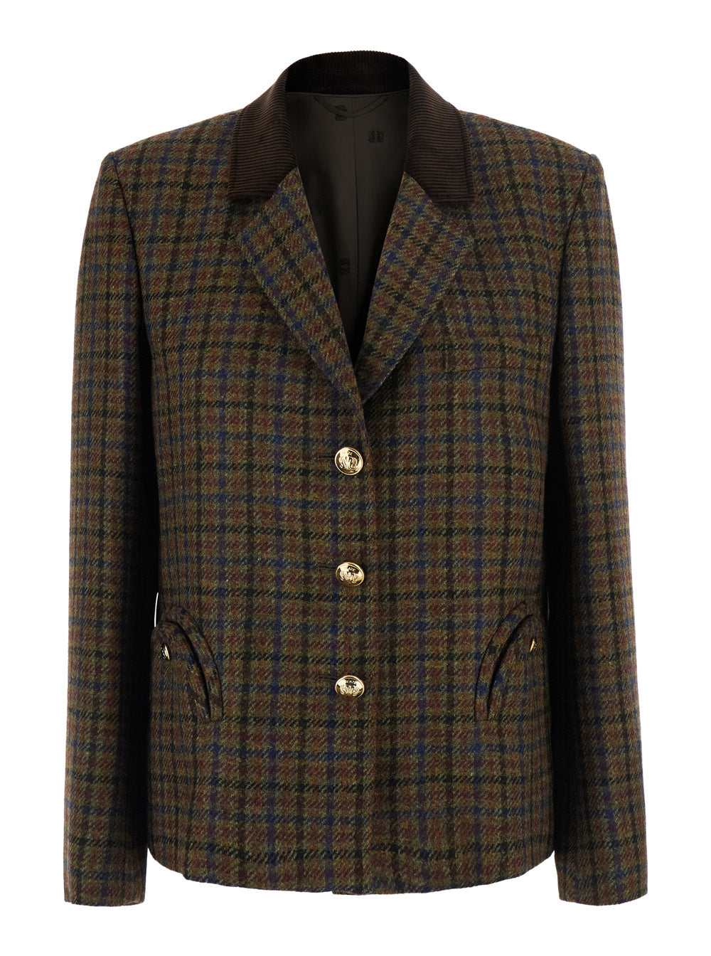 Blaze Milano Women Amandira Shelley Blazer Is A Virgin Wool Brown Blazer For Women BLAZE MILANO