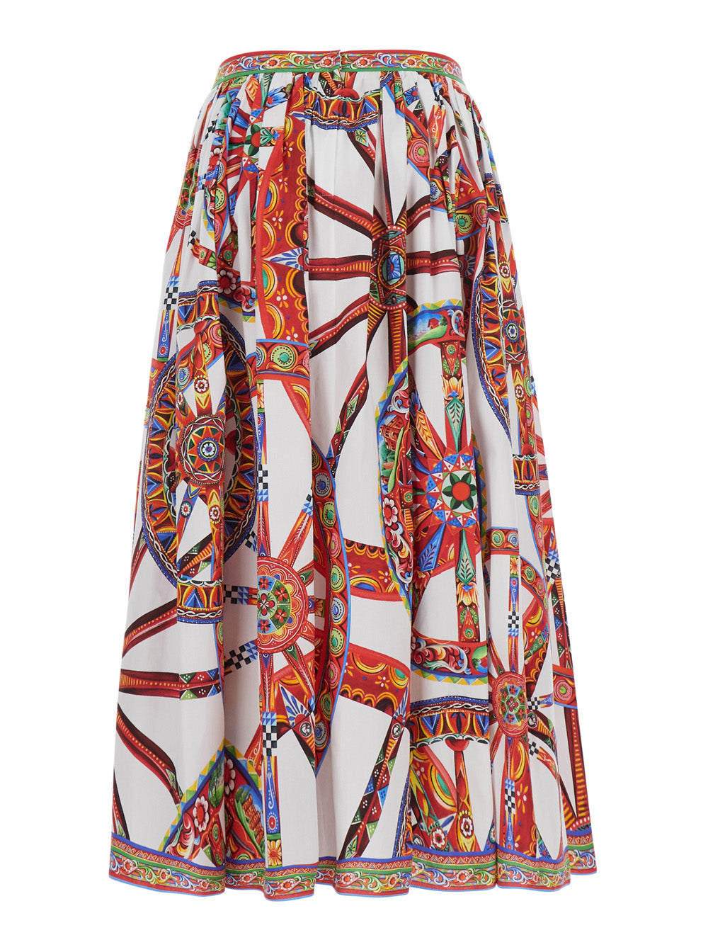 Dolce & Gabbana Women Carretto Popeline Skirt DOLCE & GABBANA