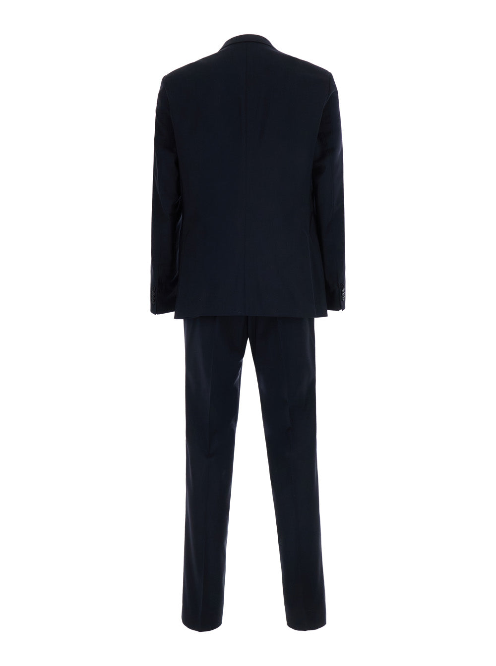 Boss Men 'Houston' Blue Single-Breasted Suit With Notched Revers In Stretch Wool For Men BOSS