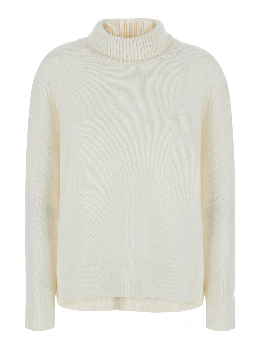 Lisa Yang Women Heidi Sweater With V-Neck And Long Sleeves In White Cashmere For Women LISA YANG