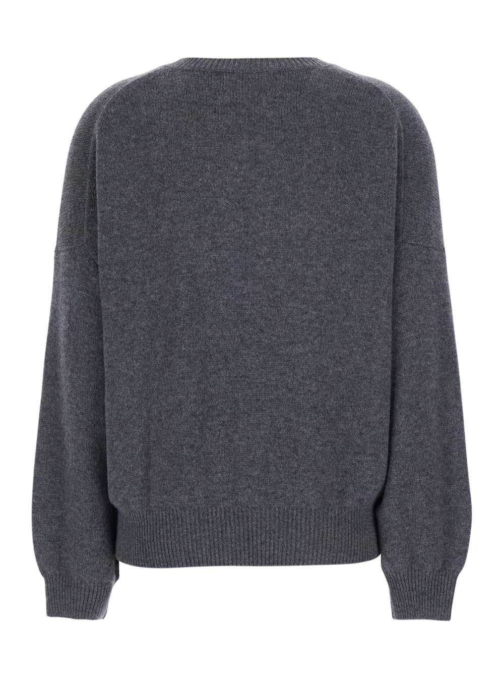 Lisa Yang Women Veira Sweater Is A Brown Cashmere Sweater With A V-Neck And Long Sleeves, Unisex LISA YANG