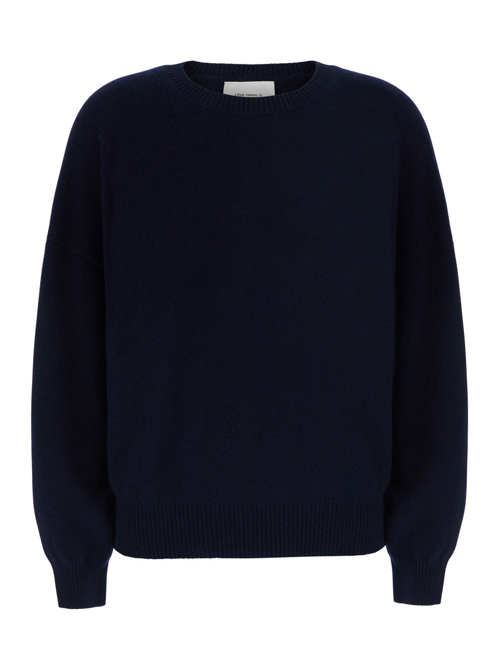 Lisa Yang Women Veira Sweater With V-Neck And Long Sleeves In Blue Cashmere For Women LISA YANG