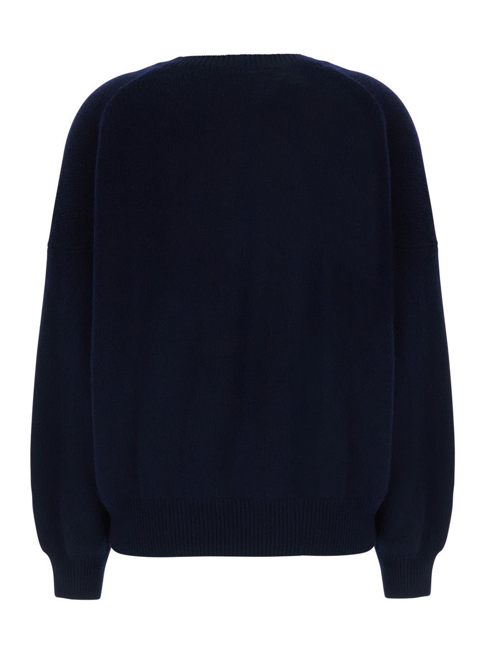Lisa Yang Women Veira Sweater With V-Neck And Long Sleeves In Blue Cashmere For Women LISA YANG