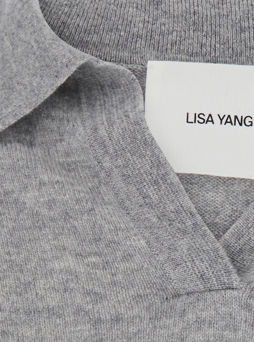 Lisa Yang Women Katriel Sweater With Crew Neck And Long Sleeves In Gray Cashmere For Women LISA YANG