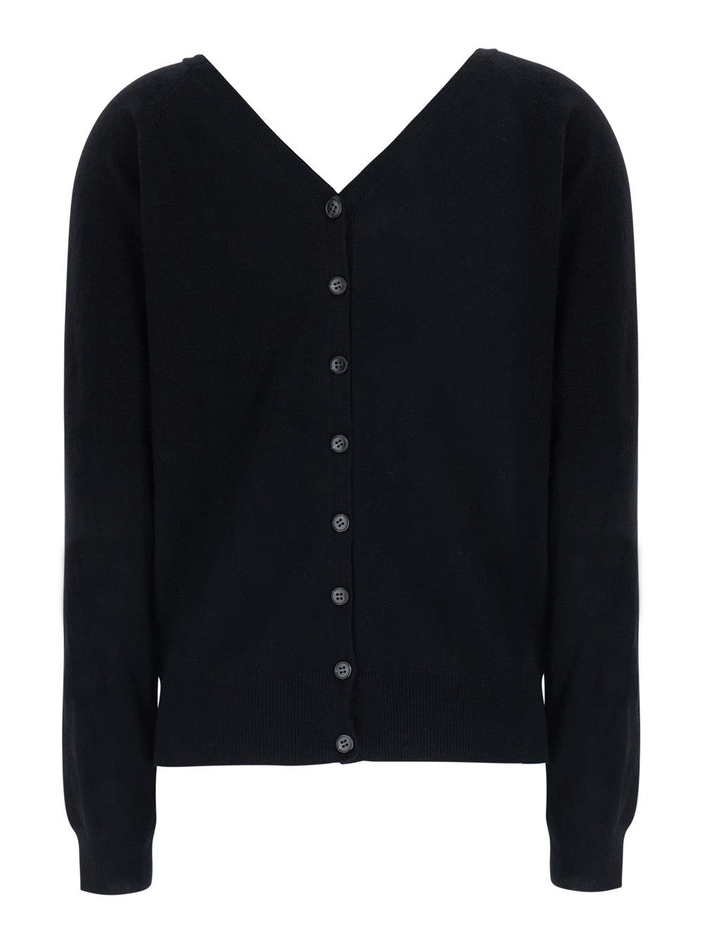 Lisa Yang Women Jiani Cardigan With V-Neck And Long Sleeves In Black Cashmere For Women LISA YANG