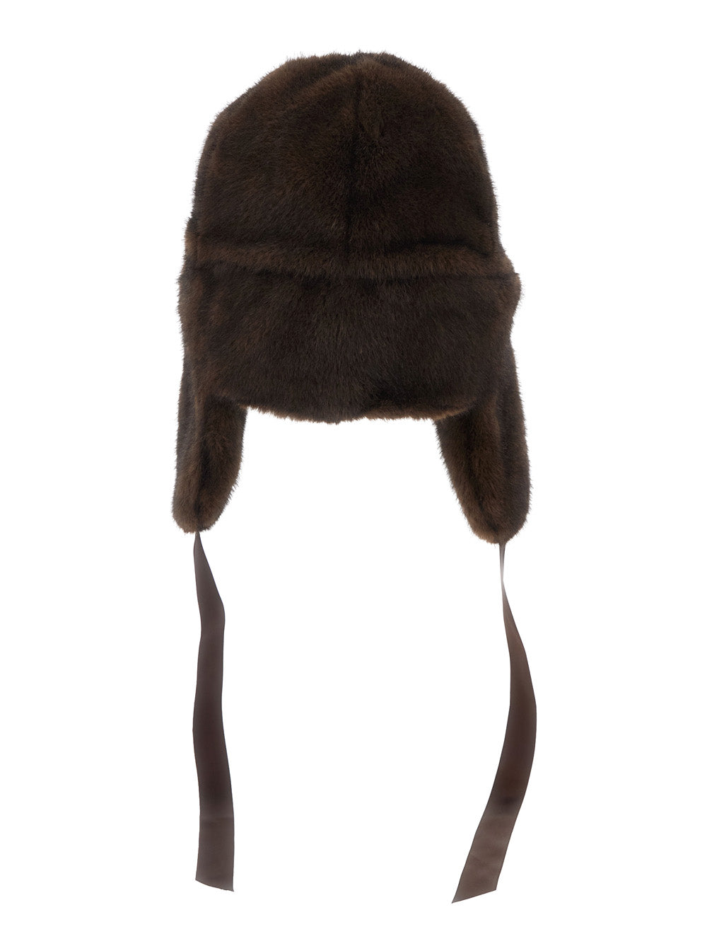 Leplain Women Brown Beanie With Adjustable Drawstring In Fur For Women LEPLAIN