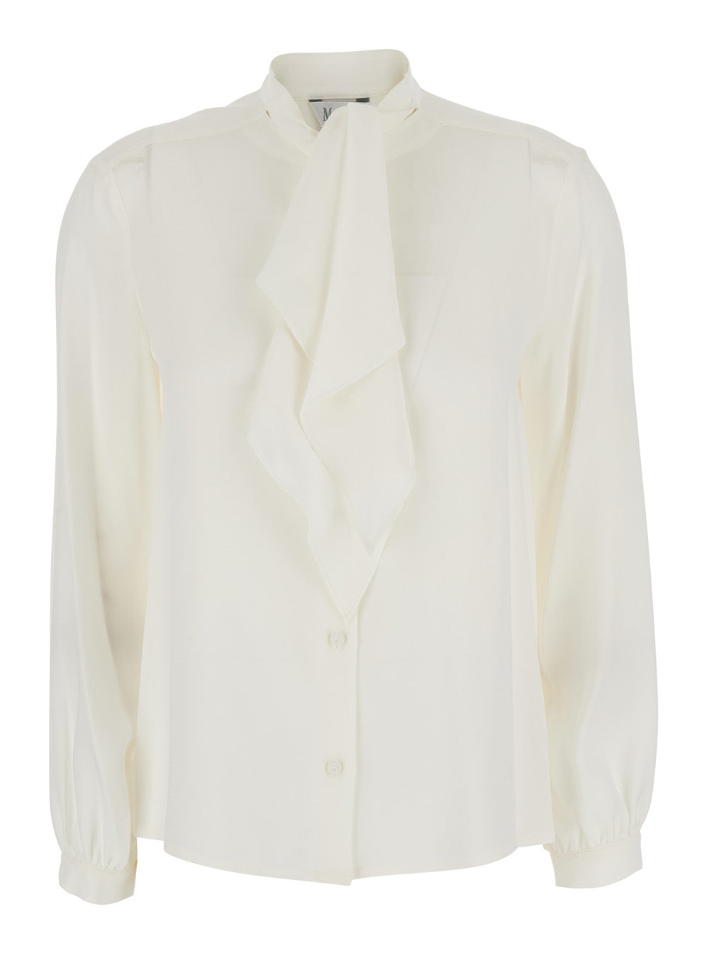 Max Mara Women Elegant White Shirt With Classic Collar And Long Sleeves In Cotton For Women MAX MARA