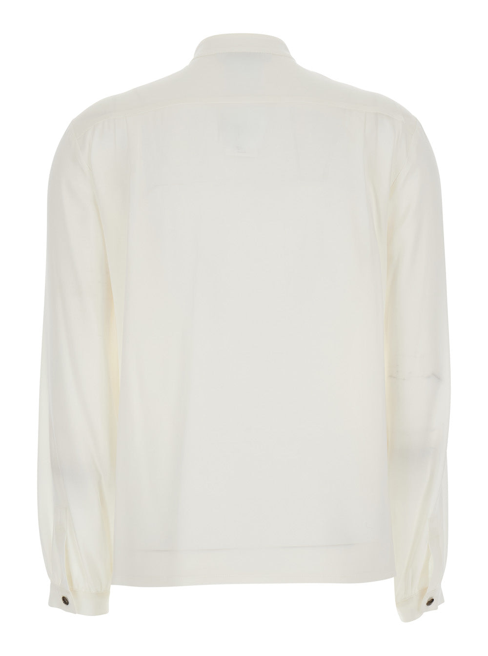 Max Mara Women Elegant White Shirt With Classic Collar And Long Sleeves In Cotton For Women MAX MARA