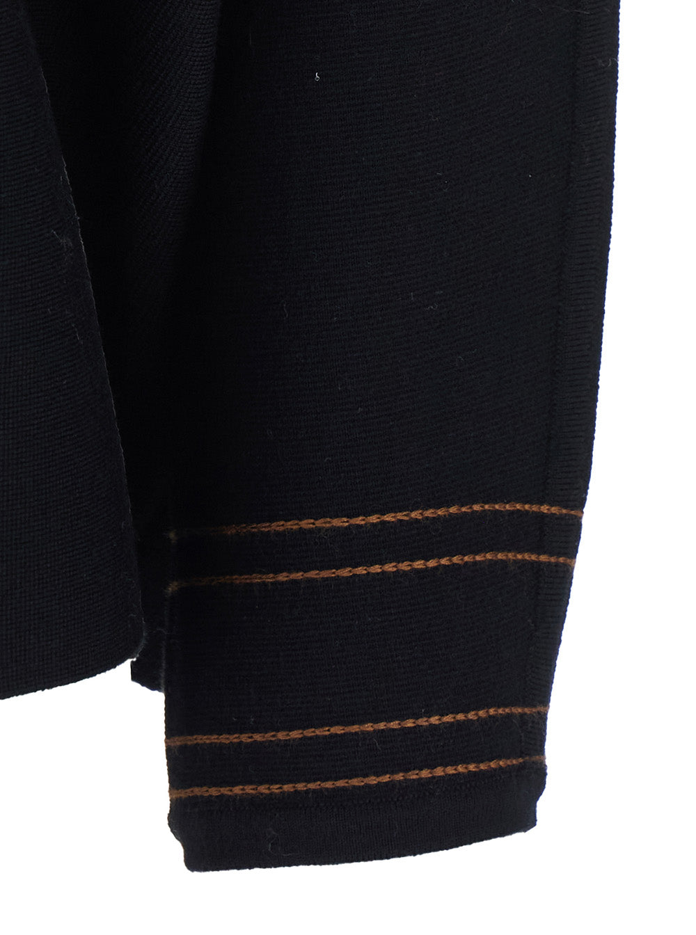 Max Mara Women Long Sleeve V-Neck Top In Black Tech Fabric For Women MAX MARA