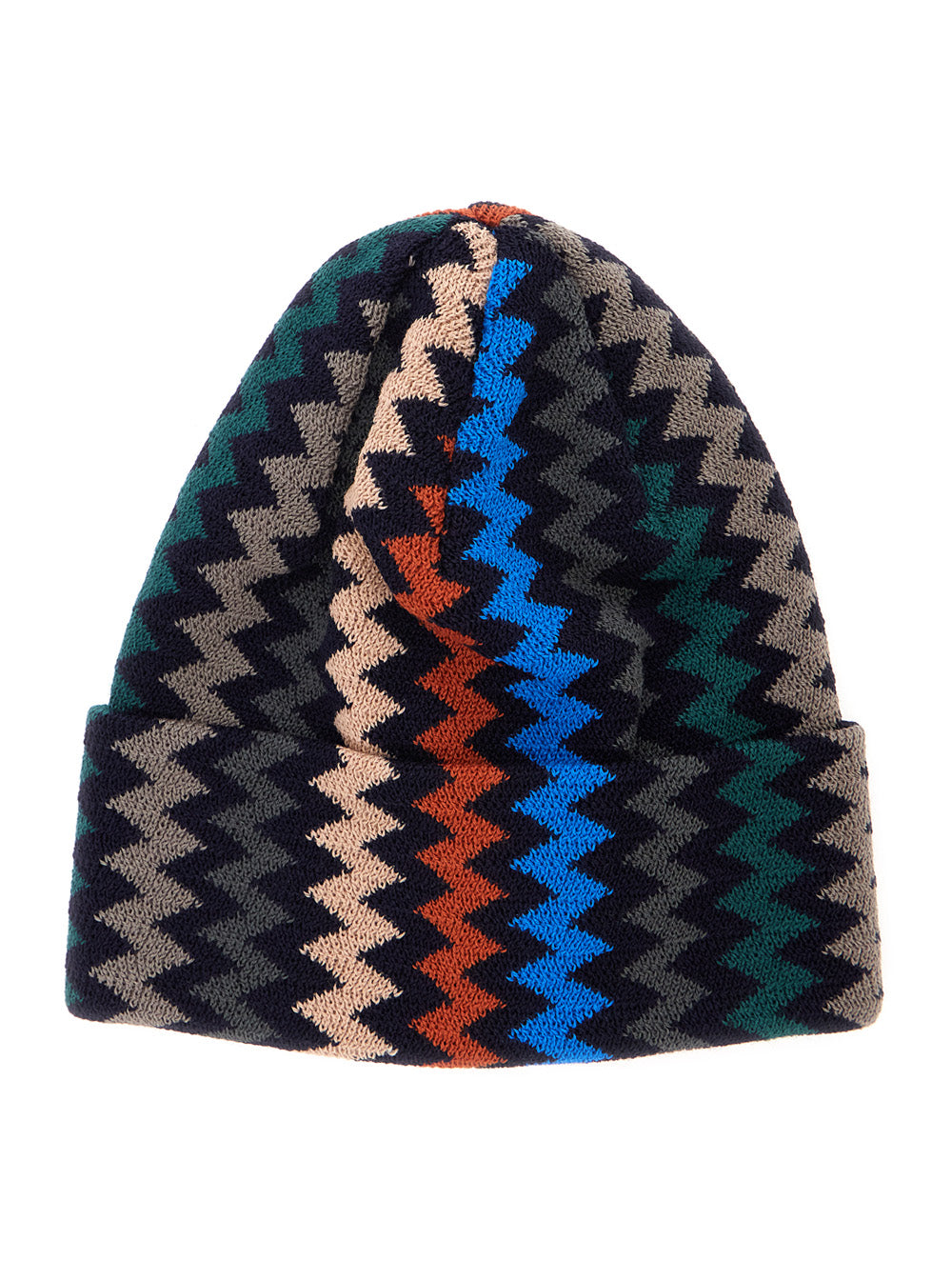 Missoni Men Black Beanie With Striped Design In Wool And Polyester For Women MISSONI