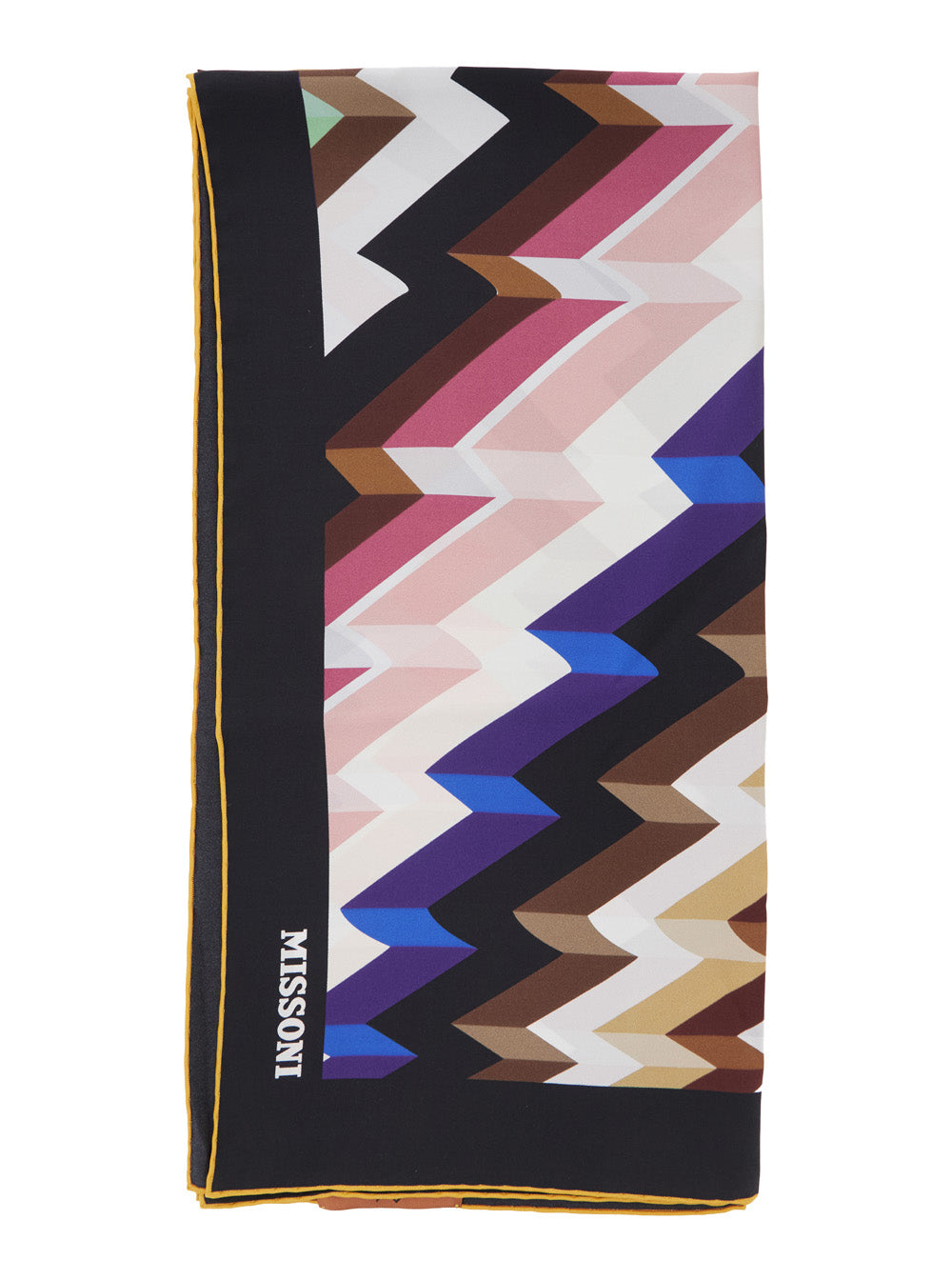 Missoni Women Silk Scarf With Multicolor Motifs And Unisex MISSONI