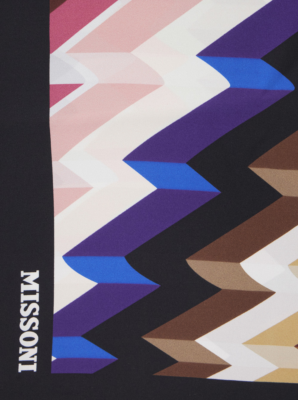 Missoni Women Silk Scarf With Multicolor Motifs And Unisex MISSONI