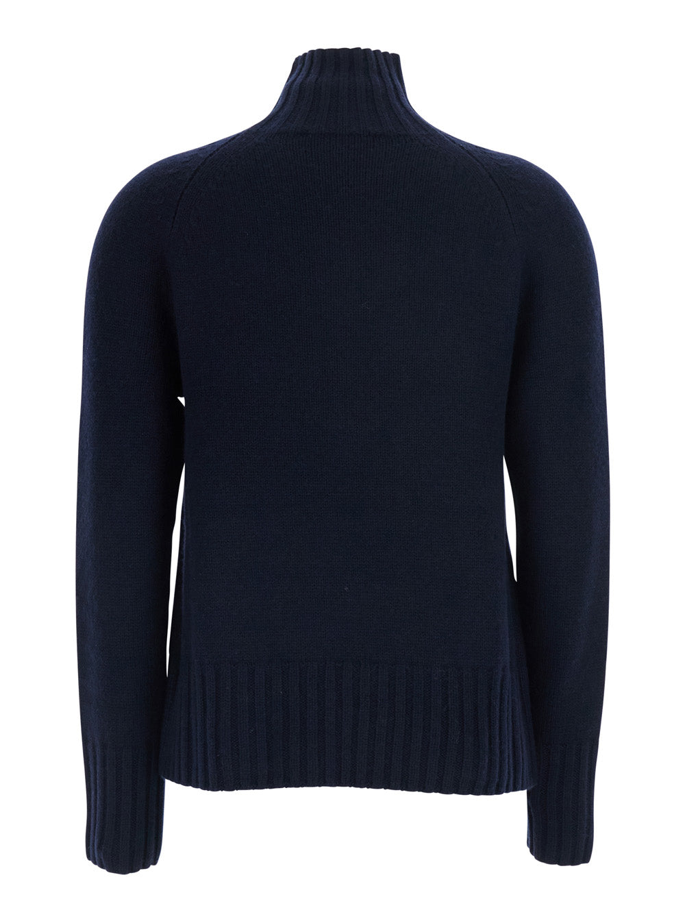 'S Maxmara Women Mantova Sweater With Round Neck And Long Sleeves In Wool Blue Woman S MAX MARA