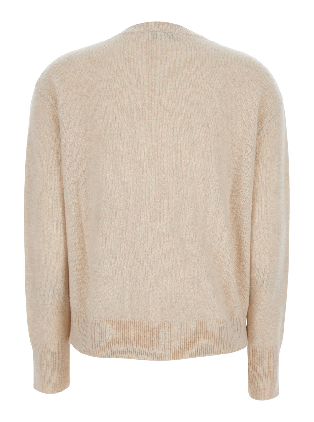 'S Maxmara Women Fata Sweater With V-Neck And Long Sleeves In Beige For Women S MAX MARA