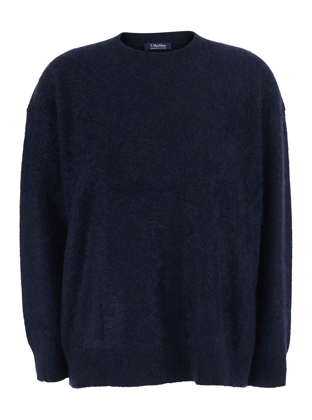 'S Maxmara Women Maria Sweater With V-Neck And Long Sleeves In Blue For Women S MAX MARA
