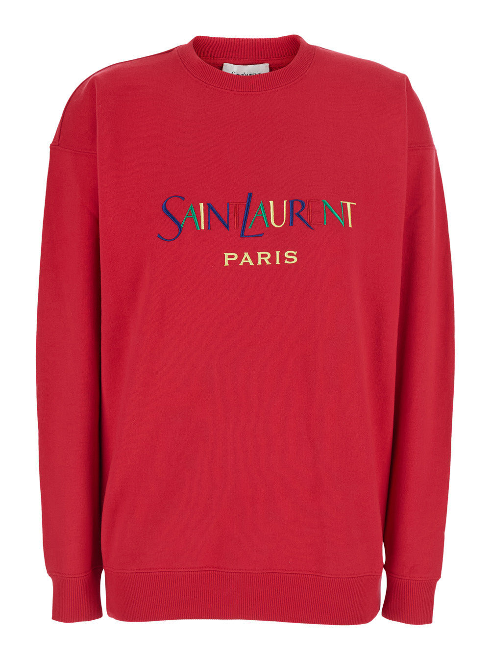 Saint Laurent Women Sweat Col Rond Broderie Saint SAINT LAURENT