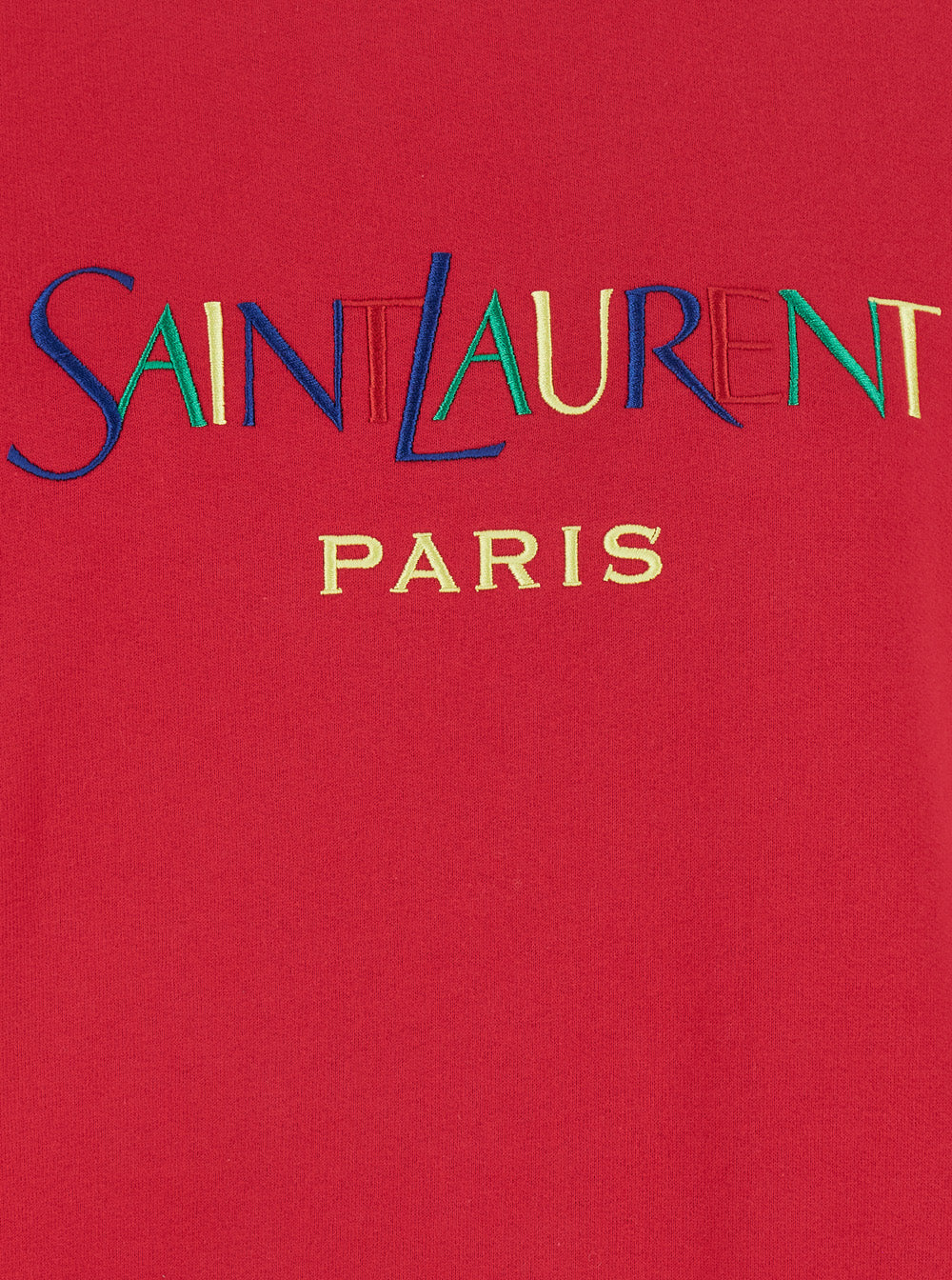 Saint Laurent Women Sweat Col Rond Broderie Saint SAINT LAURENT