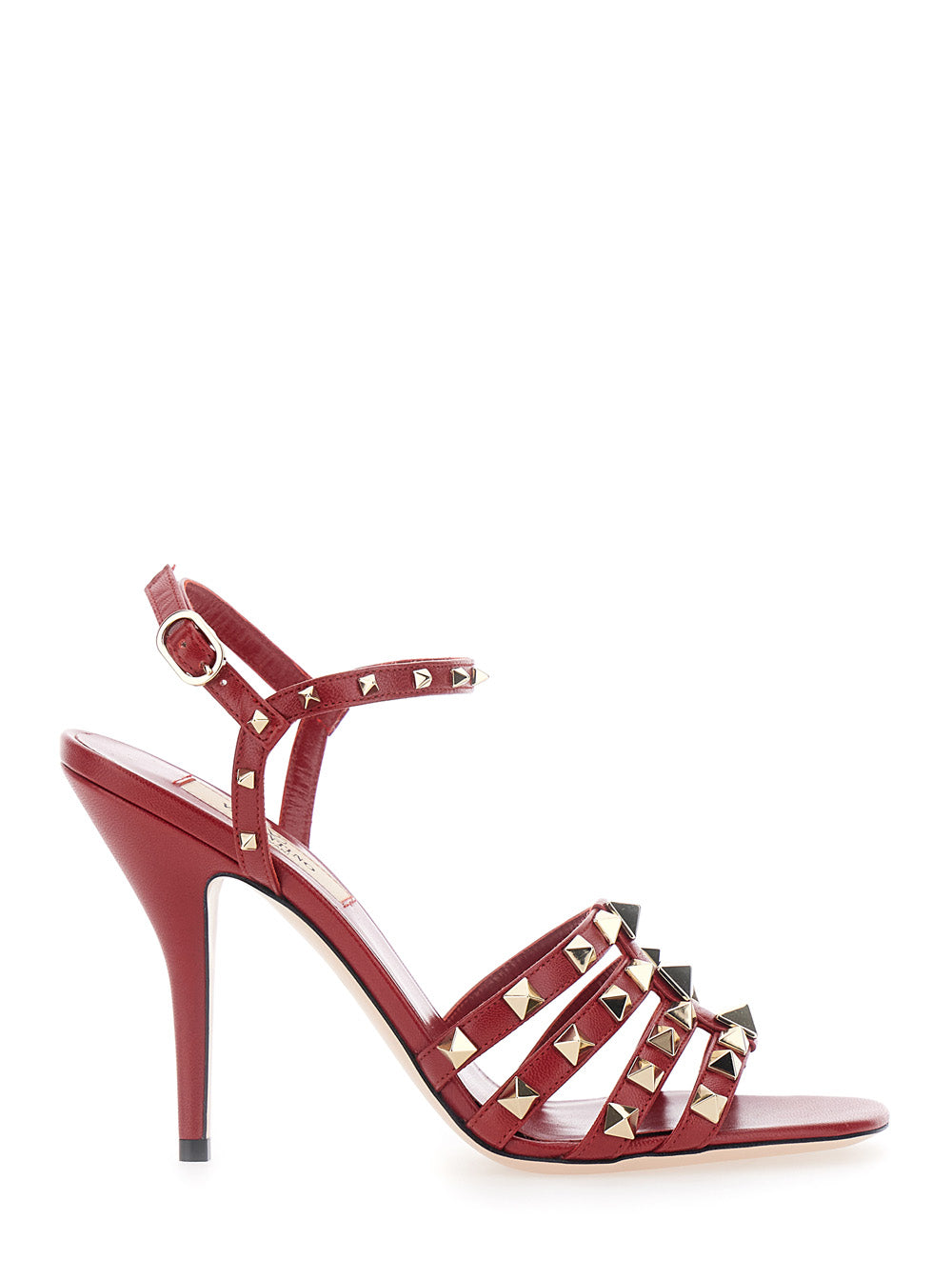 Valentino Garavani Women Sandal | Rockstud | T. 100 | Capretto/Platinum Mix Size Studs VALENTINO GARAVANI