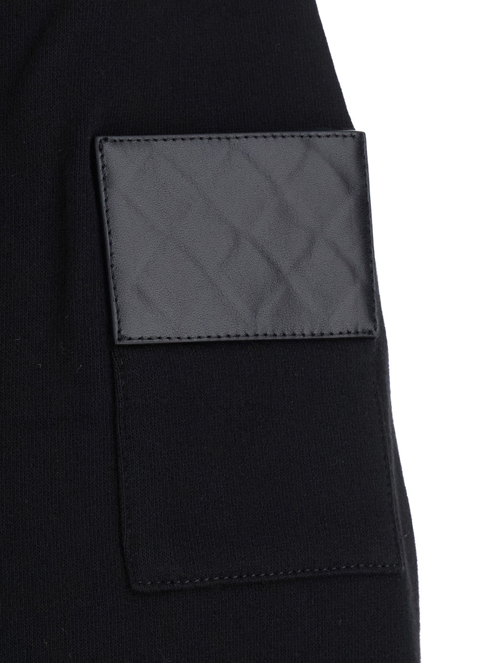 Bottega Veneta Men Black Sweatshirt With Polo Collar And Patch With Intreccio On The Sleeve In Cotton For Men BOTTEGA VENETA