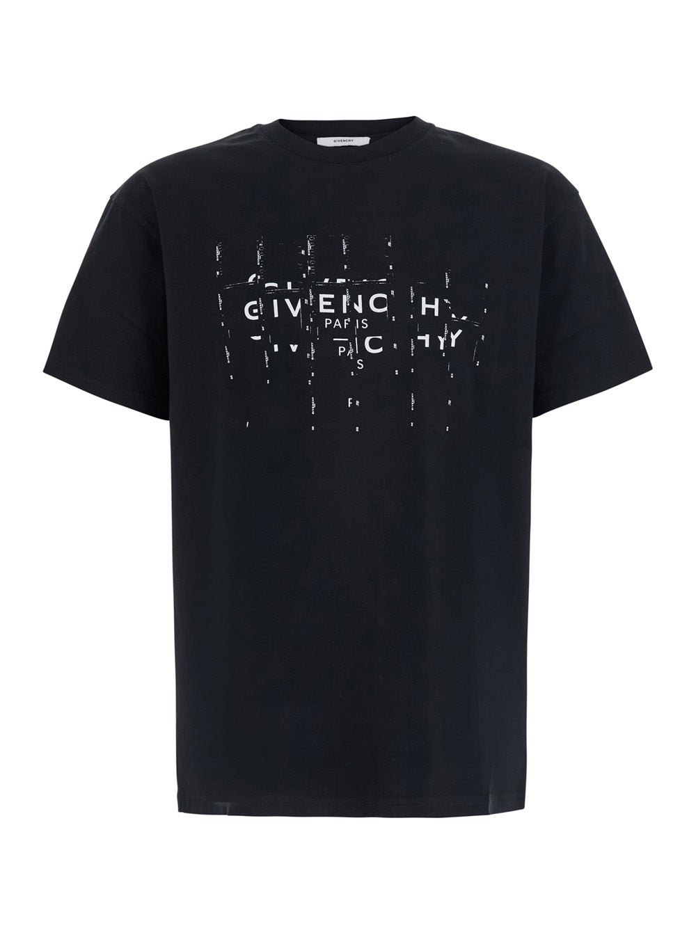 Givenchy Men T-Shirt Regular Fit With Round Collar And Short Sleeves In Black Cotton For Men GIVENCHY