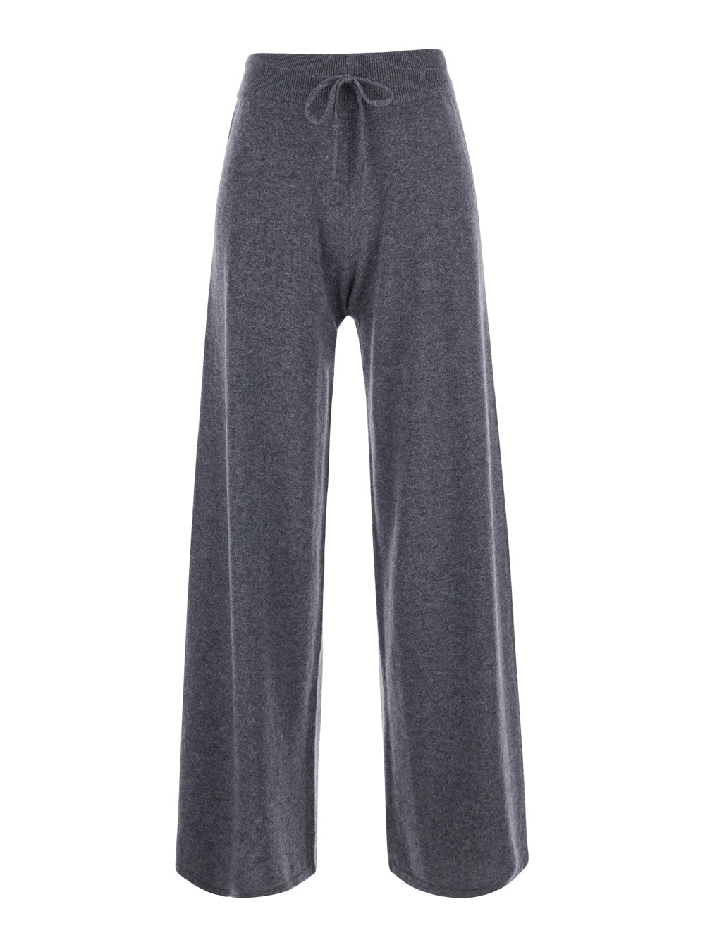 Lisa Yang Women Sofi Trousers With Elegant Details In Grey Cashmere For Women LISA YANG