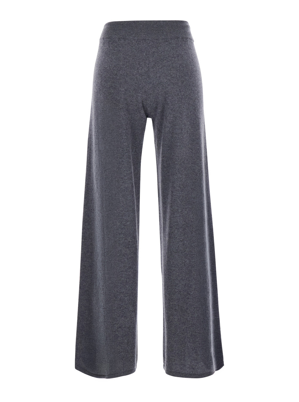 Lisa Yang Women Sofi Trousers With Elegant Details In Grey Cashmere For Women LISA YANG