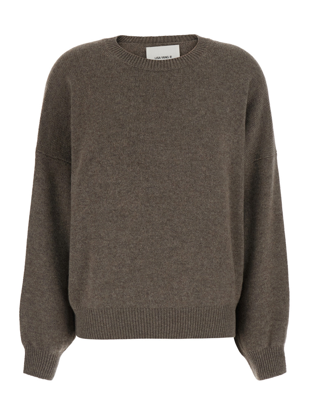 Lisa Yang Women Veira Sweater With Round Neck And Long Sleeves In Cashmere Beige Women LISA YANG