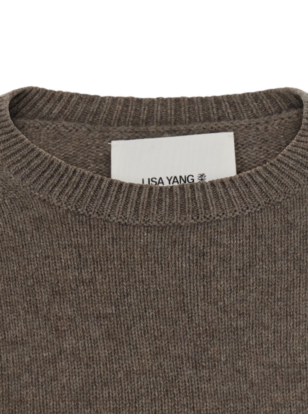 Lisa Yang Women Veira Sweater With Round Neck And Long Sleeves In Cashmere Beige Women LISA YANG