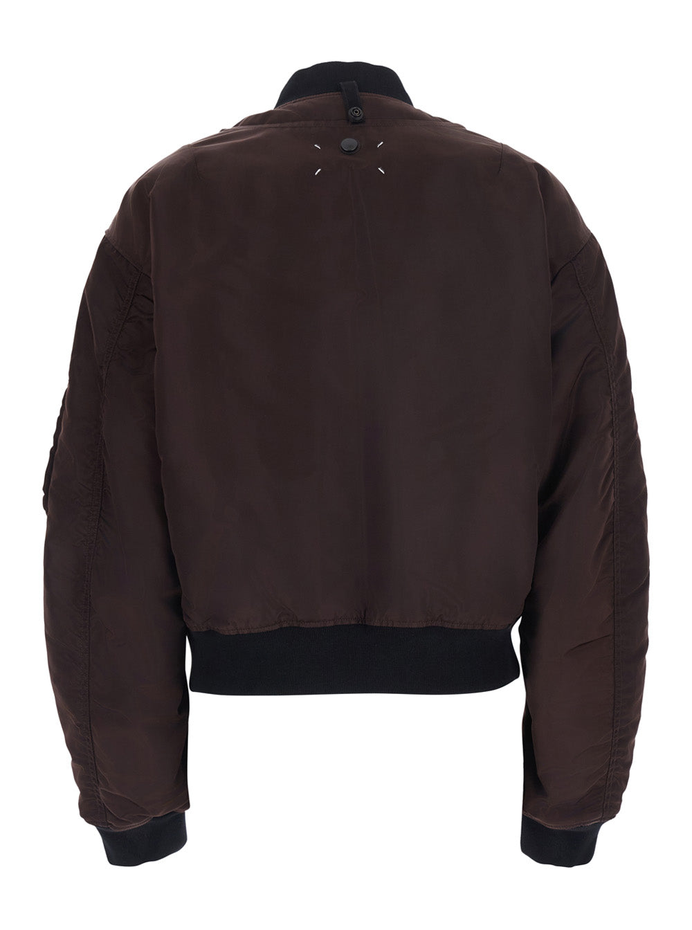 Maison Margiela Women Overcoat With Classic Collar And Pockets In Tech Fabric Brown Men MAISON MARGIELA