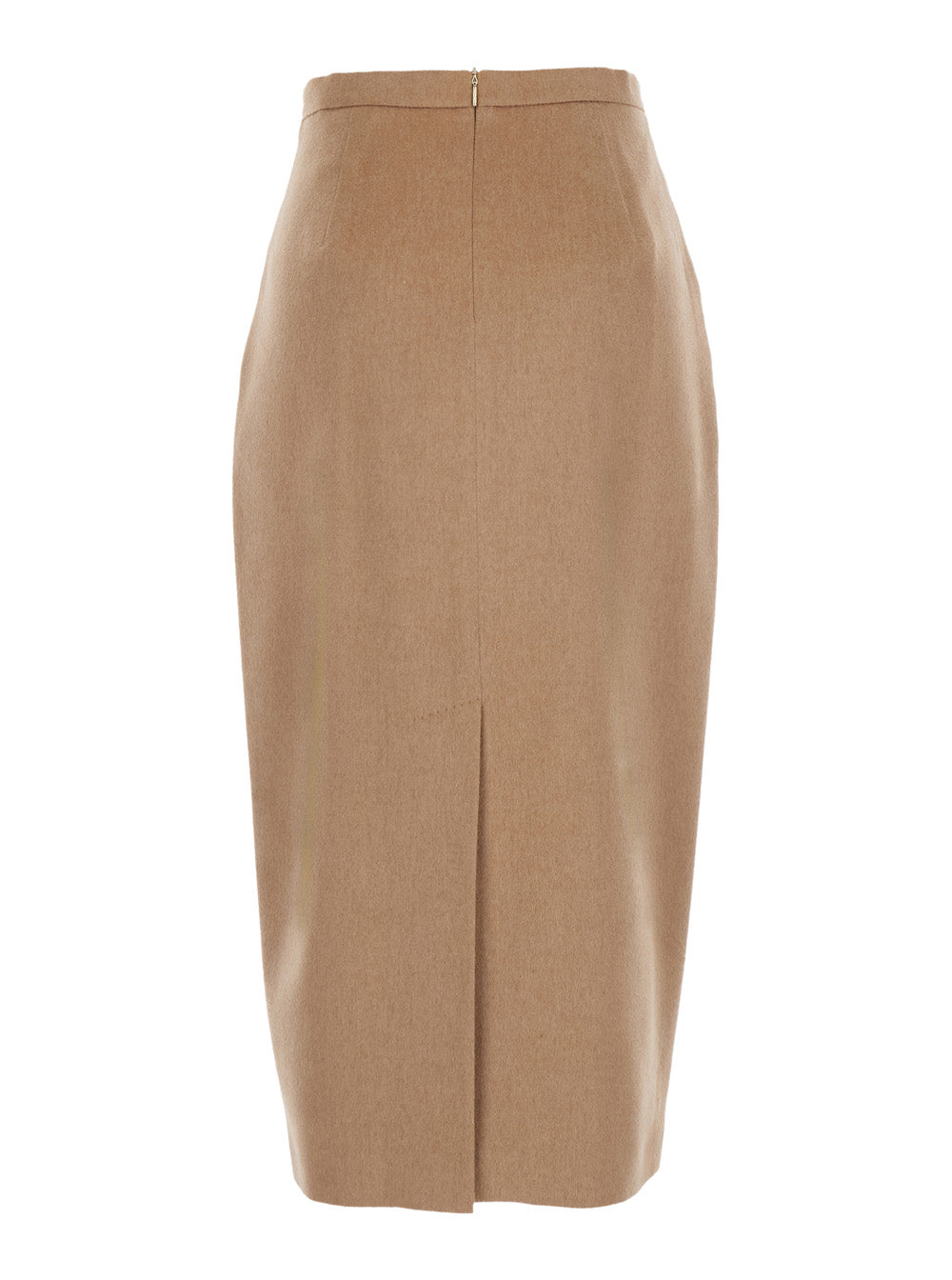 Max Mara Women Skirt Tenuta With Elegant Details And Beige Wool Fabric For Women MAX MARA