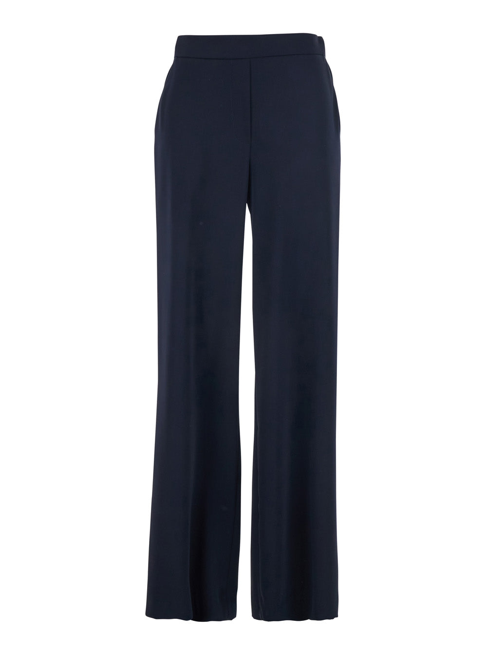 P.A.R.O.S.H. Women Blue Pants With Elastic Waist And Wide Leg In Women's Fabric P.A.R.O.S.H.