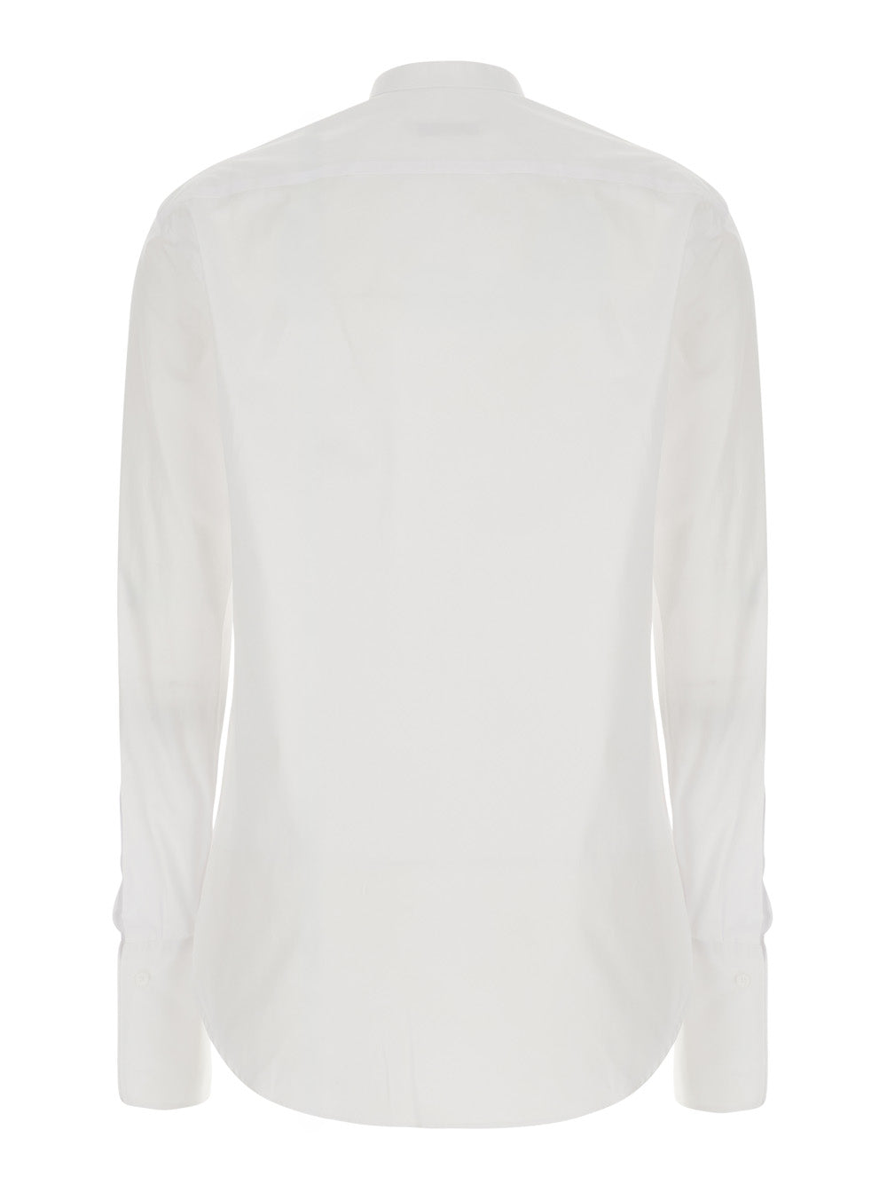 Fendi Women White Shirt With Classic Collar And Long Sleeves In Poplin FENDI