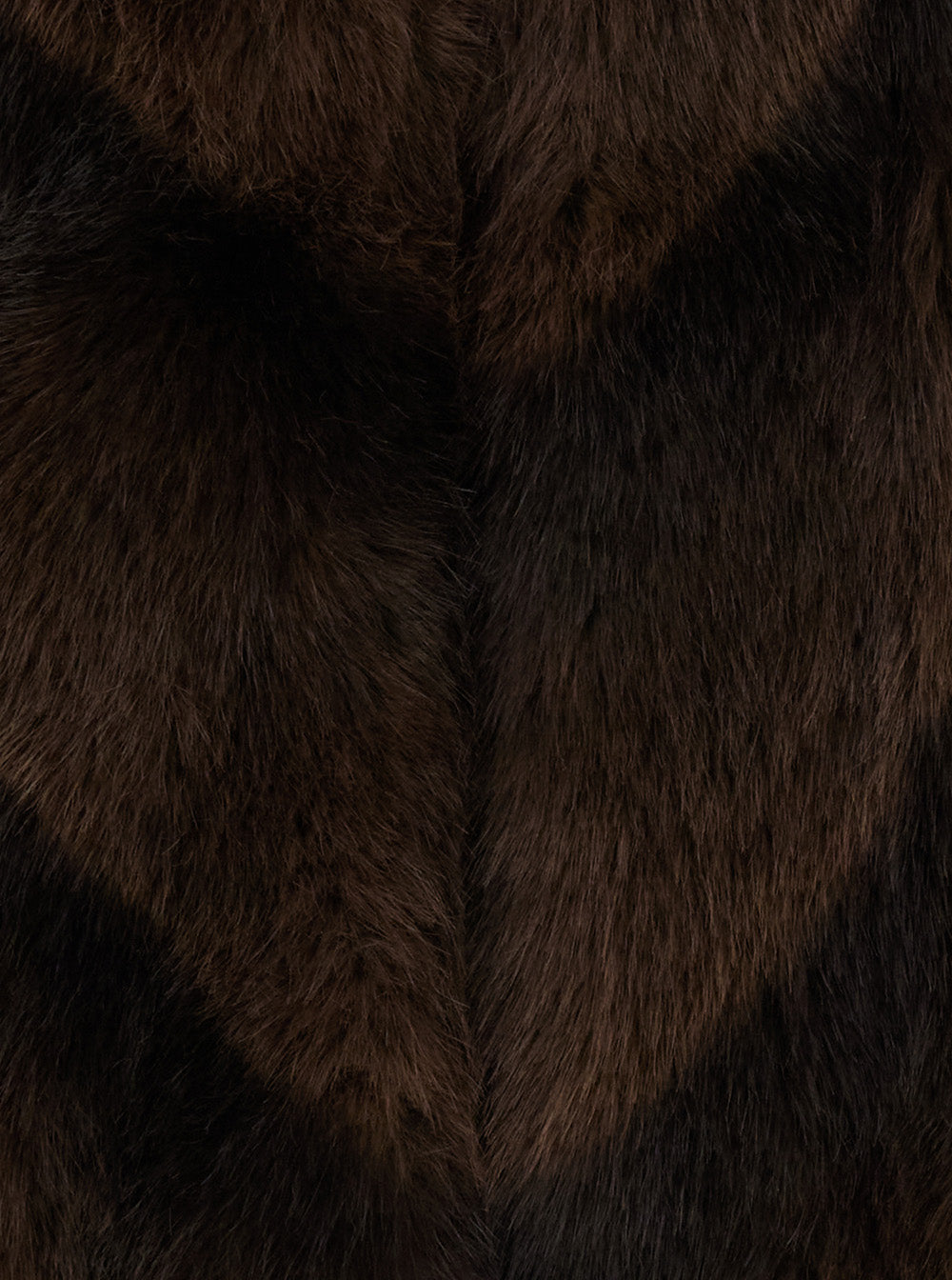 Leplain Women Brown Shearling Coat With Raised Collar And Wide Short Sleeves In Eco-Fur For Women LEPLAIN