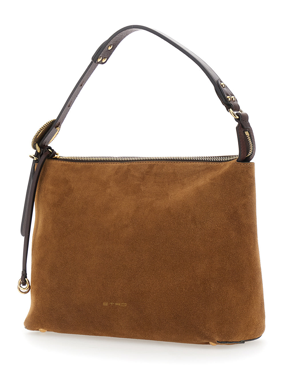 Etro Women Shoulder Bag With Refined Leather And Fabric Details, Brown, Unisex ETRO