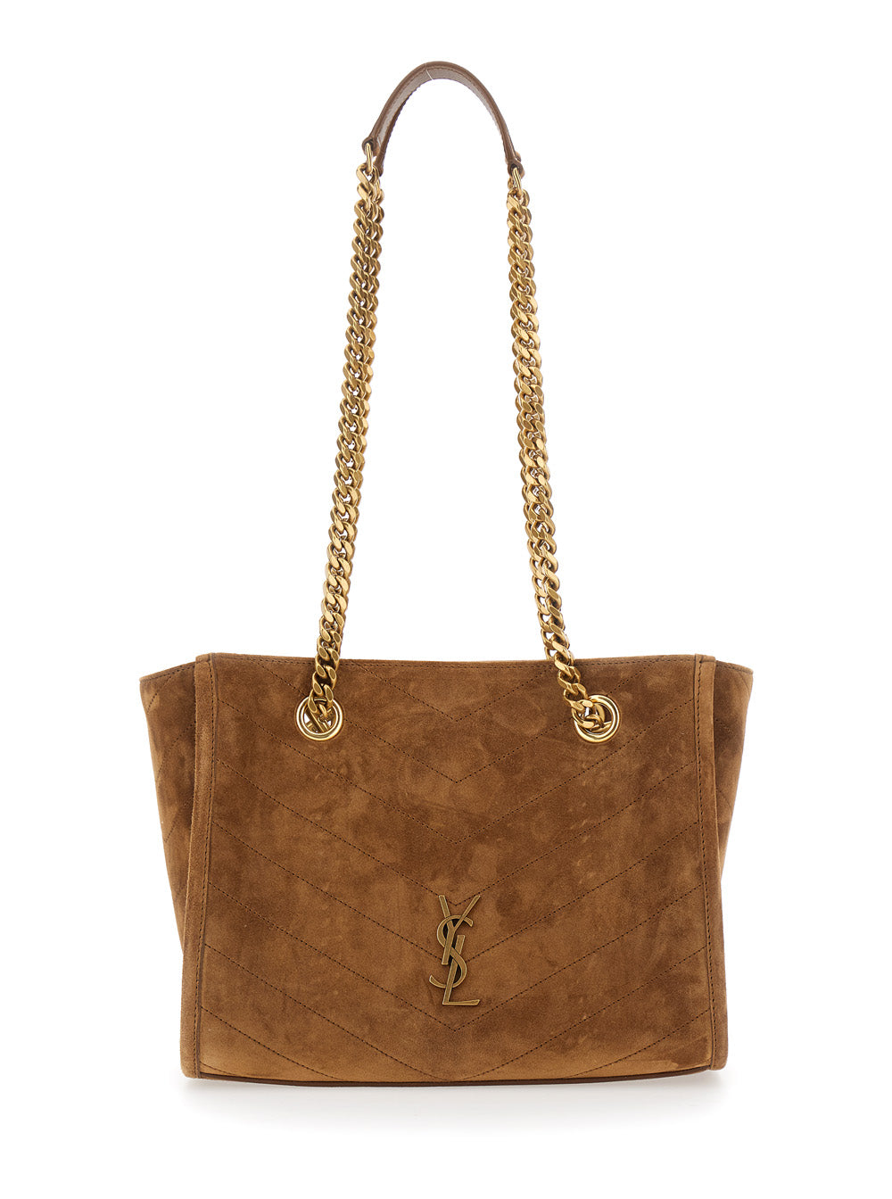 Saint Laurent Women Ysl Bo Niki Shop Ew Suede Satin SAINT LAURENT