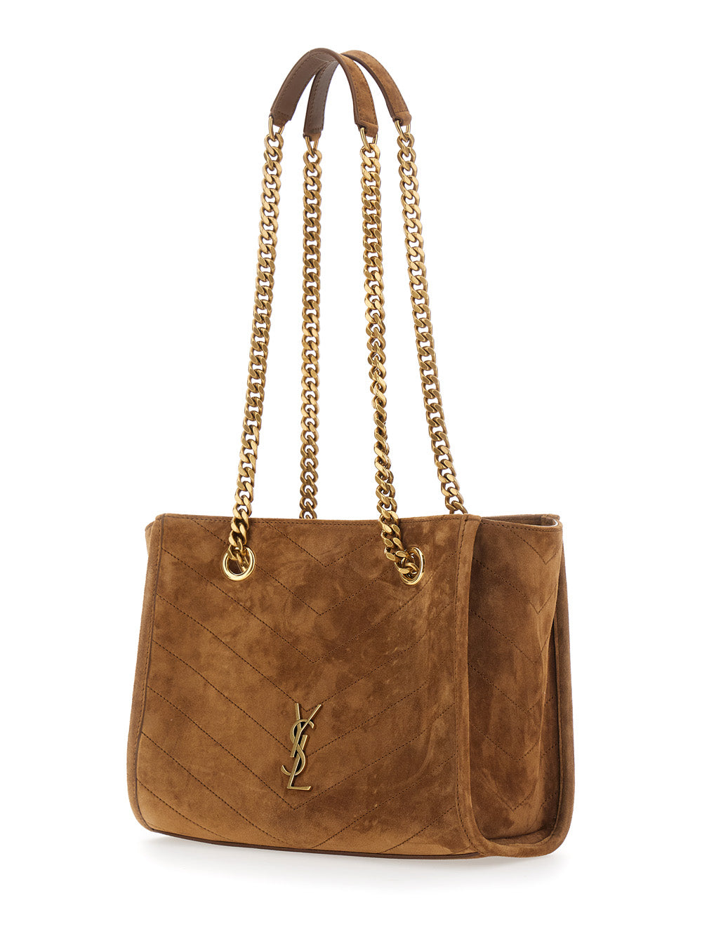 Saint Laurent Women Ysl Bo Niki Shop Ew Suede Satin SAINT LAURENT