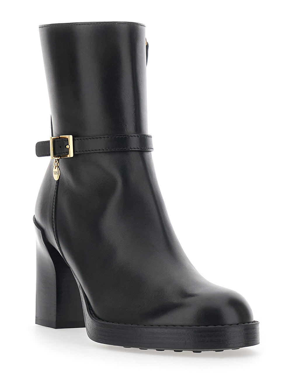Tod's Women Ankle Boots With Rubber Sole And 5 Cm Heel Black Women TOD'S