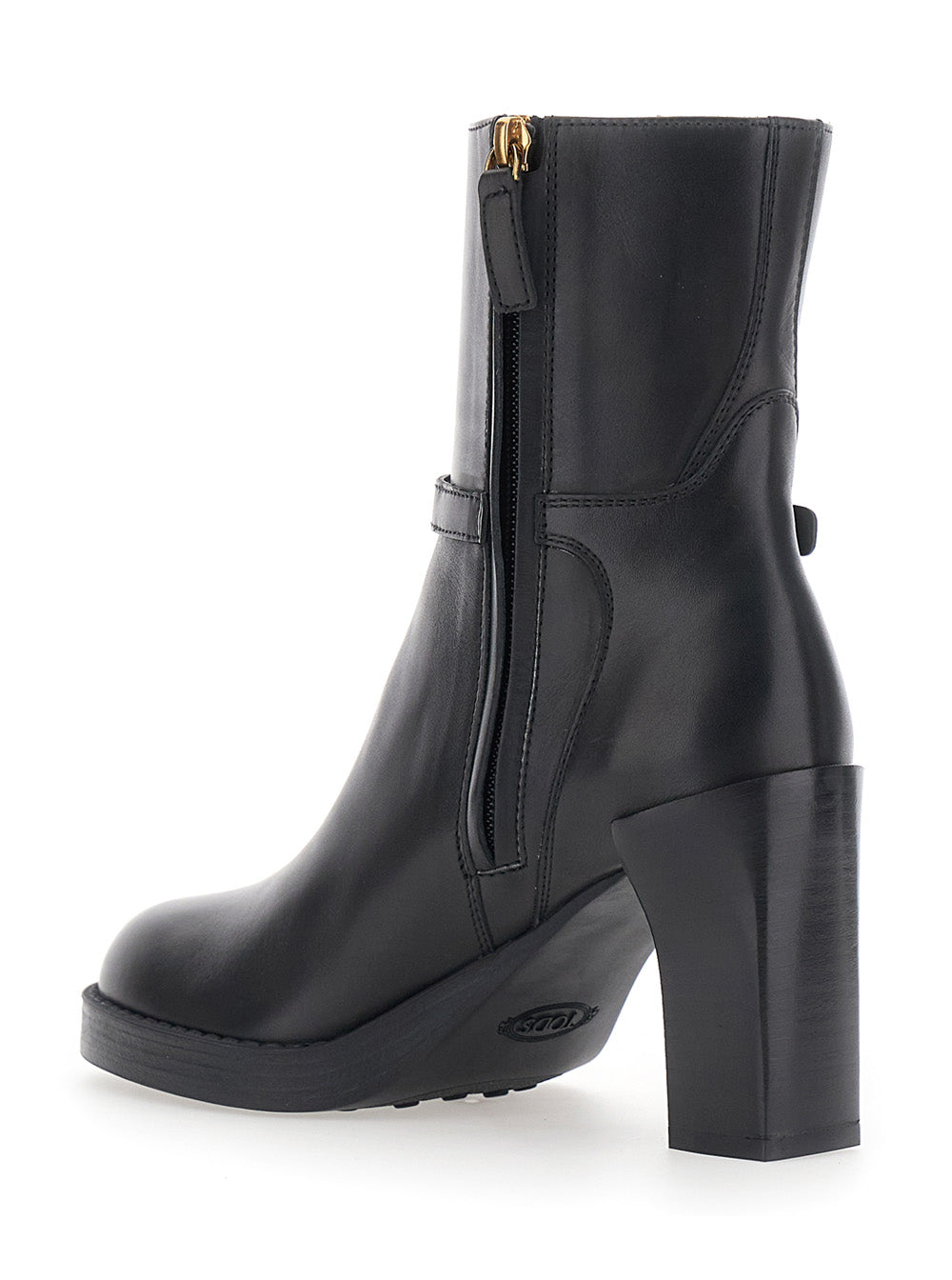 Tod's Women Ankle Boots With Rubber Sole And 5 Cm Heel Black Women TOD'S