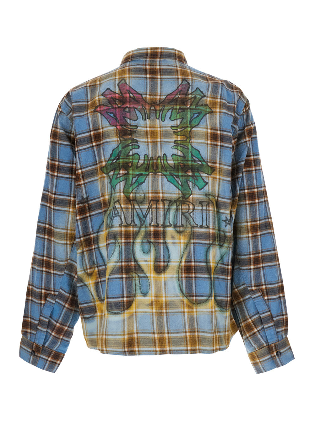 Amiri Men Multicolor Shirt With All-Over Stripe Motif And Logo On The Front And Back In Cotton For Men AMIRI