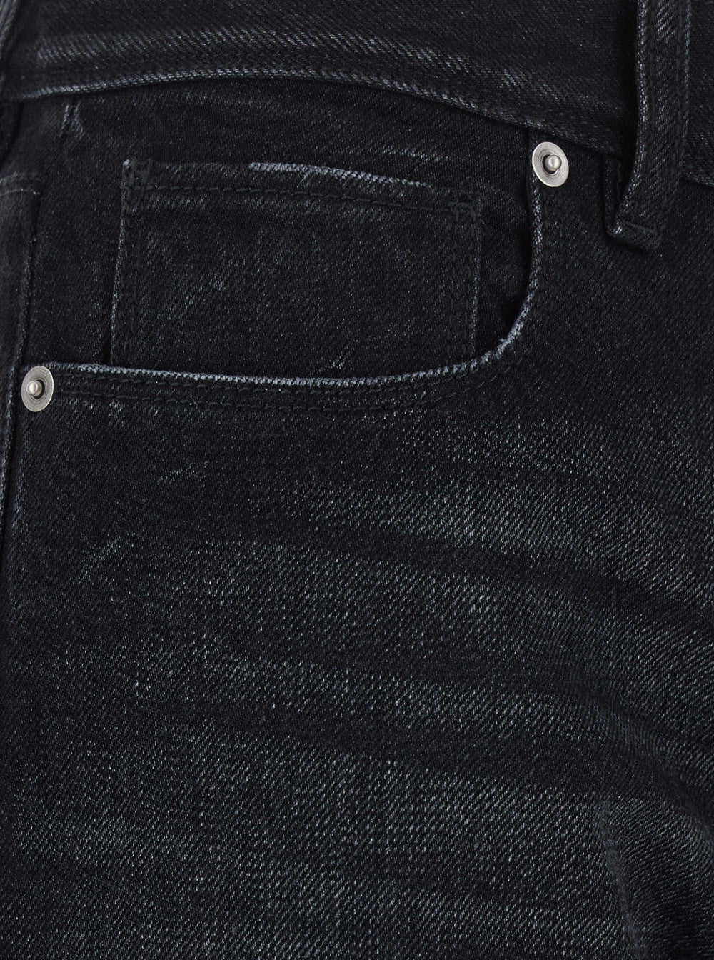 Fendi Men Black Slim Jeans With Logo Patch On The Back In Denim For Men FENDI