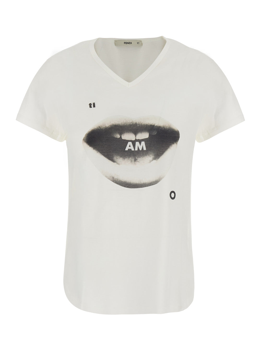 Fendi Women T-Shirt L.J.Ti Amo Print FENDI