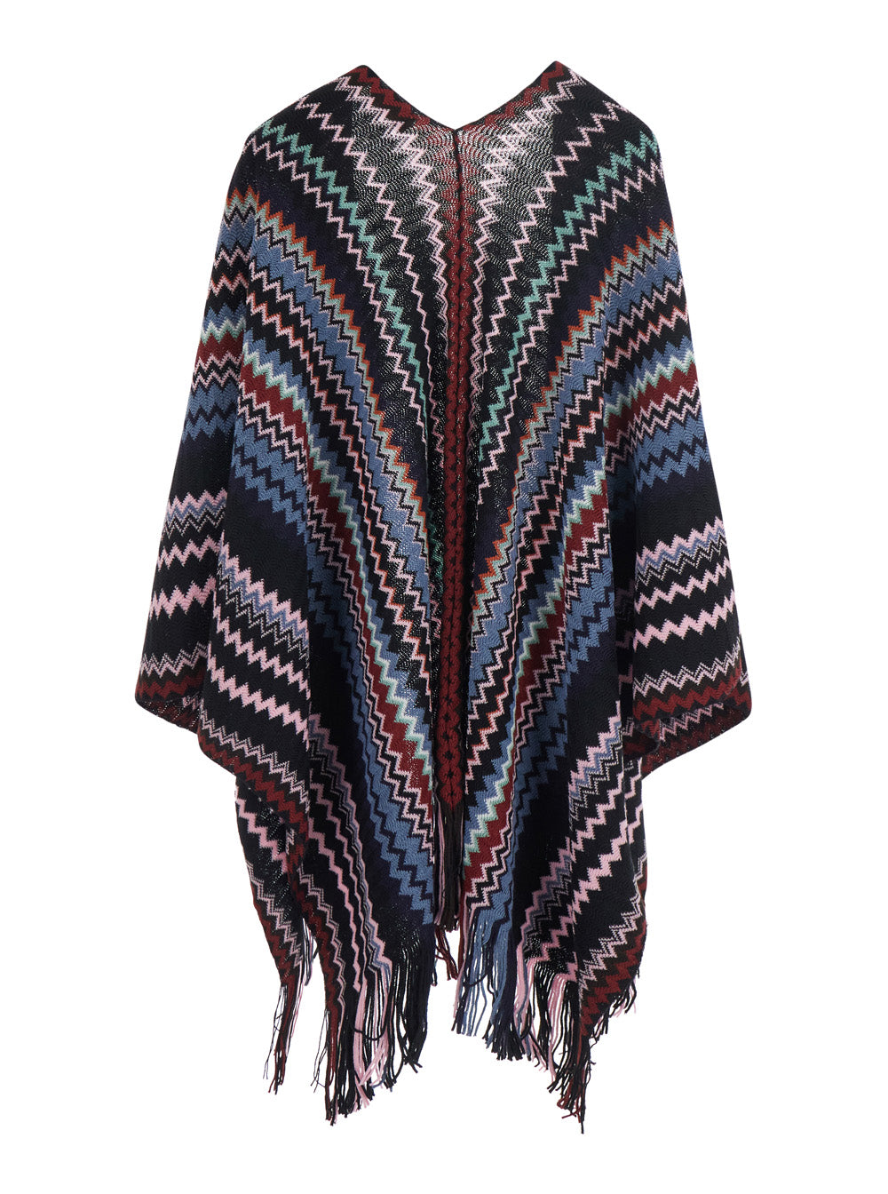 Missoni Women Cape With V-Neck And Long Sleeves In Tech Fabric Multicolor Women MISSONI