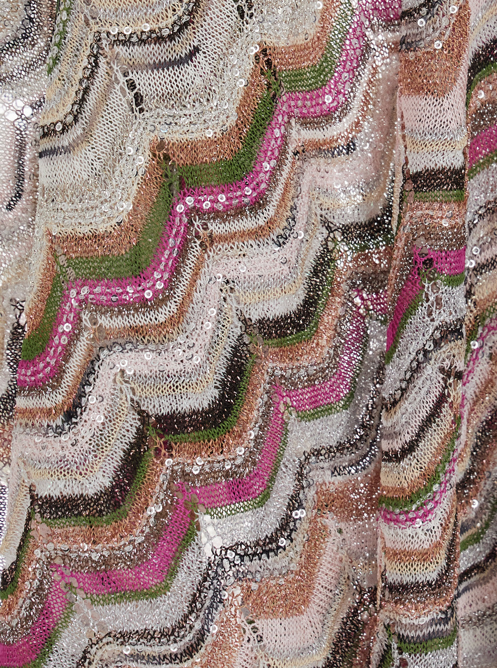 Missoni Women Multicolor Long Poncho With Zig Zag Motif In Fabric For Women MISSONI