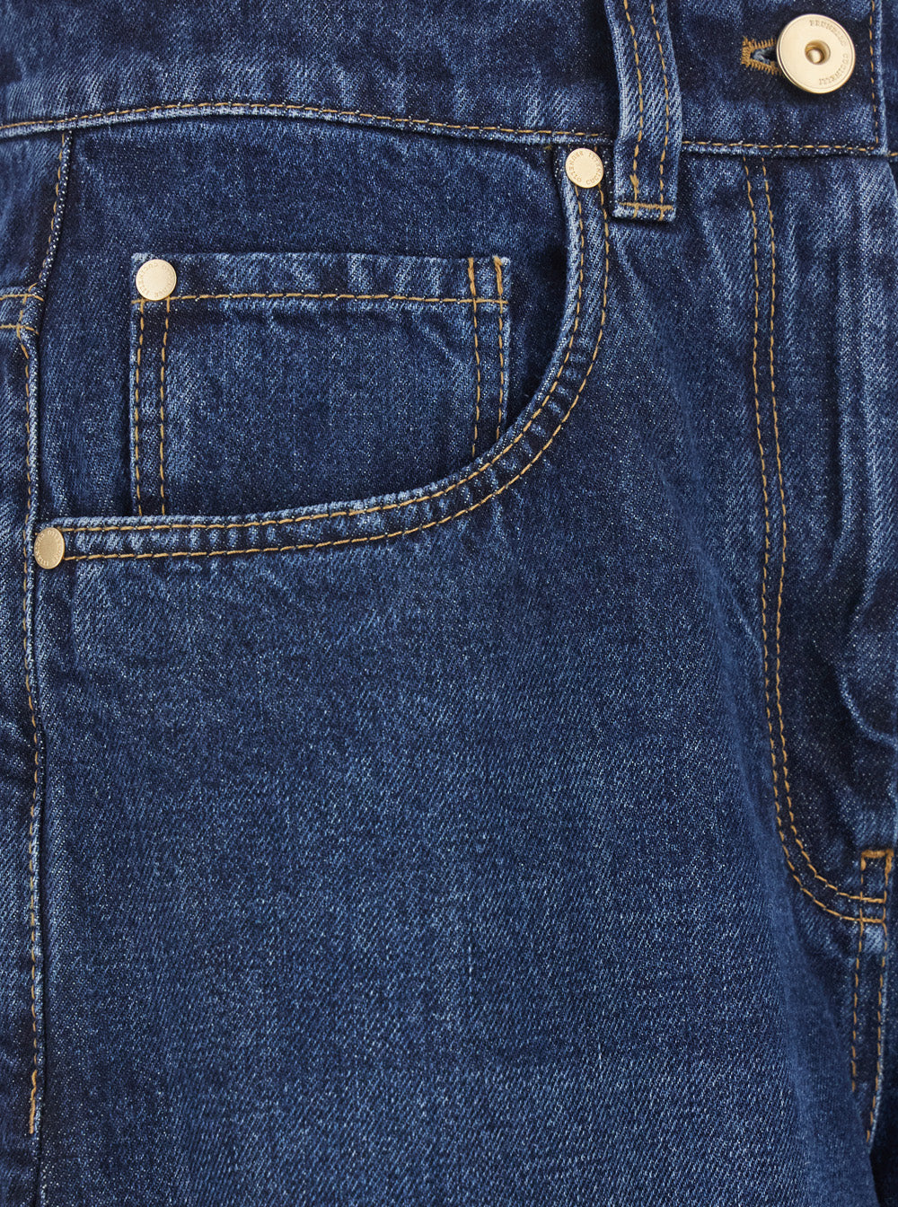 Brunello Cucinelli Women Blue Jeans With Five Pocket Design And Logo Patch On The Back In Denim For Women BRUNELLO CUCINELLI
