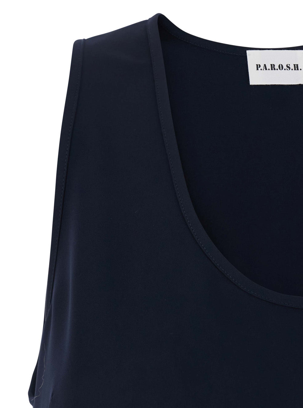 P.A.R.O.S.H. Women Short Sleeve Blouse In Light Blue Fabric For Women P.A.R.O.S.H.
