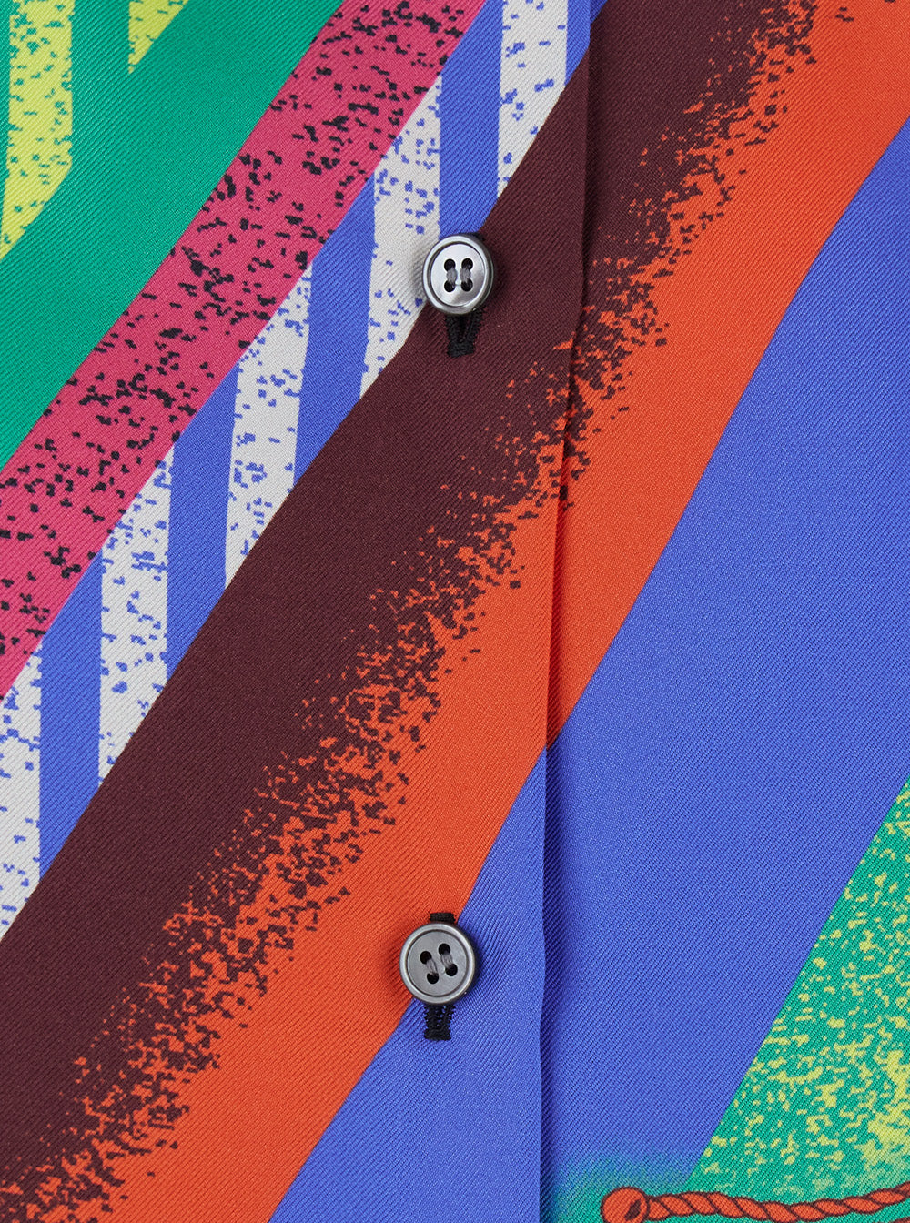 Versace Women Multicolor Shirt With Classic Collar And All-Over Print In Silk For Women VERSACE